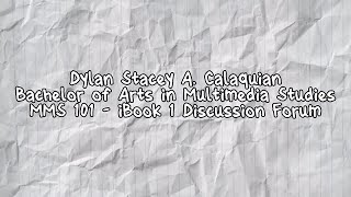 MMS 101 - iBook 1