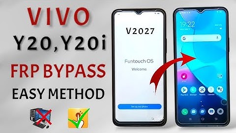 Vivo Y20i (v2027) frp bypass - Android 12 | All Vivo Google Bypass