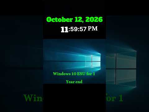 Windows 10 ESU for 1 Year end (FIXED AUDIO ISSUE)