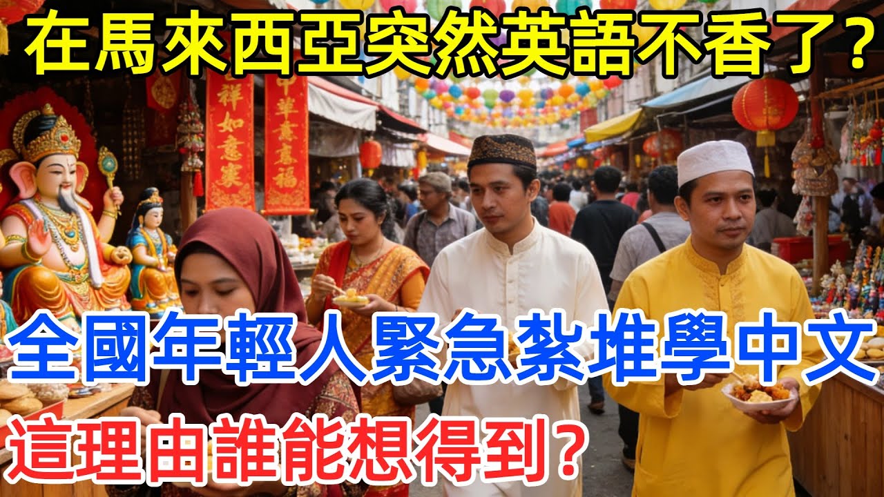 馬來西亞刮起中文熱！年輕人紮堆學中文，前部長一句話點破真相！#中國 #馬來西亞 #中文 #英文 #語言 #文化交流 #國際貿易