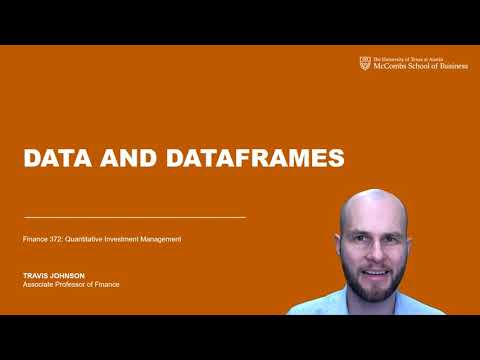 #6 - Data and DataFrames - YouTube