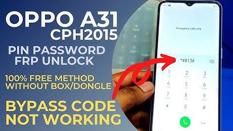 OPPO A31 (CPH2015) Frp Bypass New Method 2022 |@TechnologyGyan