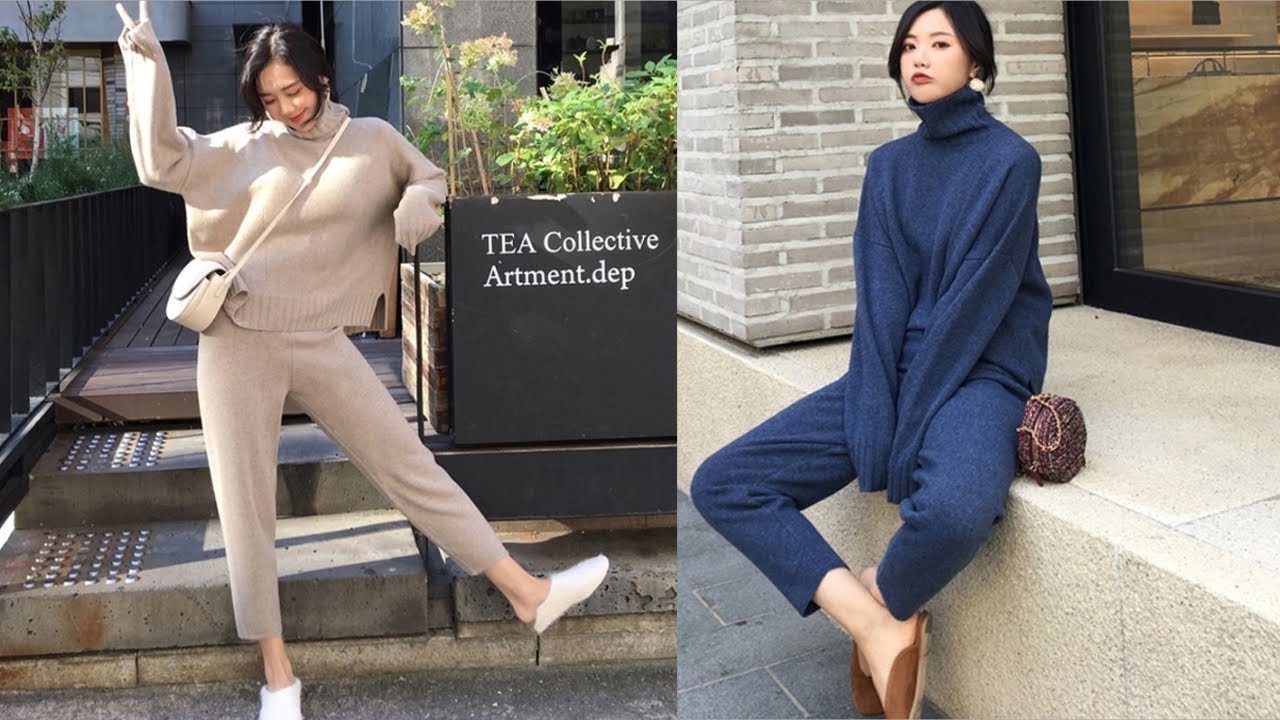 Casual Sweater Pants Knitted 2 Pieces Set | Women Sweater Sets 2019