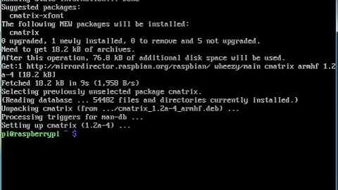 1.-Comandos curiosos en la terminal de Gnu/Linux - cmatrix