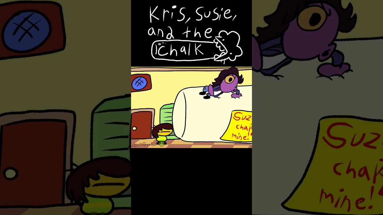 Kris Susie And The Chalk Deltarune Animation