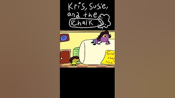 Kris, Susie, and the Chalk (Deltarune Animation) #deltarune #susie #kris #animation