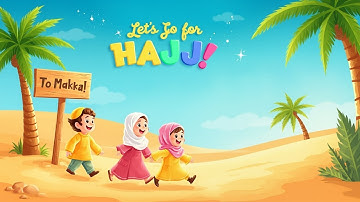 Let’s Go for Hajj! 🌙 | Educational Muslim Kids Poem About Hajj (With Animation)