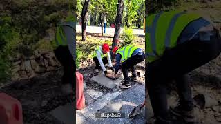 Roadside Anchor Bolt Installation Process