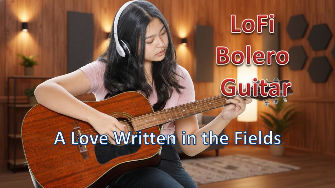 Lofi Bolero Guitar | Relaxing Acoustic Solo : A Love Written in the Fields