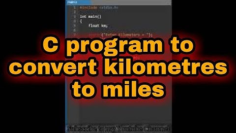 write a c program to convert kilometre into miles | #shorts #code #coder #coding @codingconcept6643