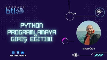 Python Programlamaya Giriş Eğitimi | Sinan Ürün