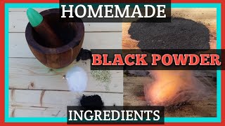 Homemade Black Powder! (Gunpowder!) How To Make Gunpowder, DIY Fast Burning Gunpowder Experiment