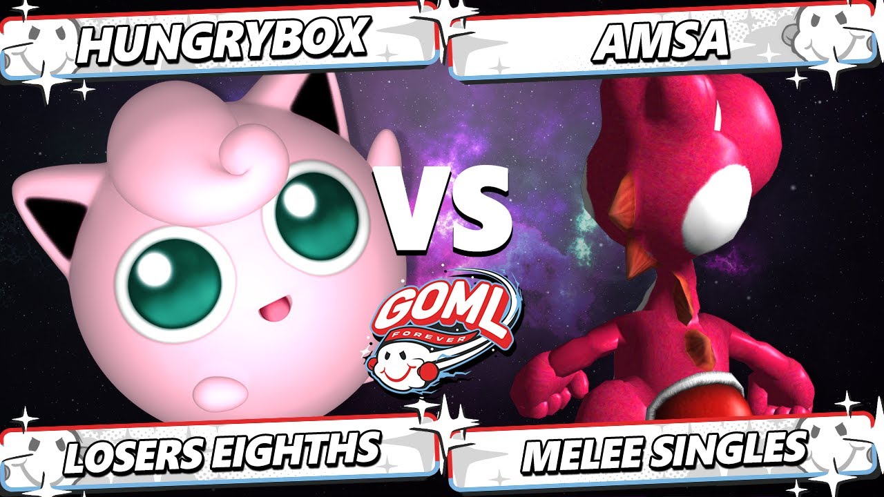 GOML 2025 TOP 8 - Hungrybox (Jigglypuff) Vs. aMSa (Yoshi) Smash Melee - SSBM