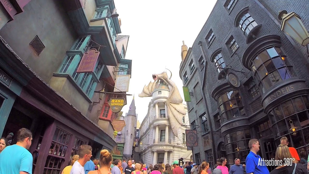 [HD] Tour of Diagon Alley Land at Universal Orlando 2016 - Harry Potter