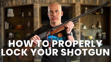 How to use a cable gun lock on a shotgun