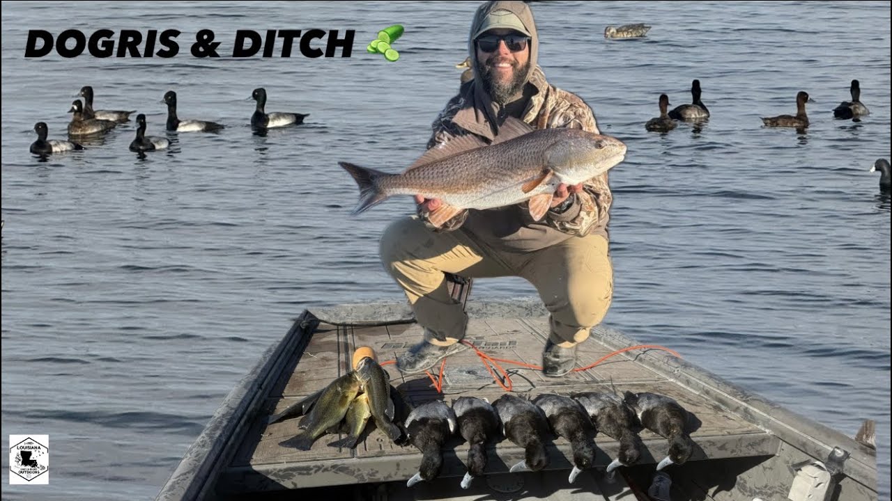 Duck Limit at Sunrise → Bass & Redfish by 10AM (Louisiana Cast & Blast)