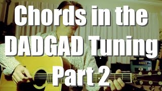 chords in the dadgad tuning - part two