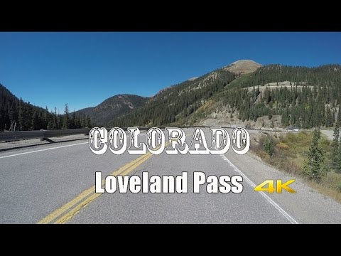 Driving Loveland Pass Colorado U.S. Route 6 4k