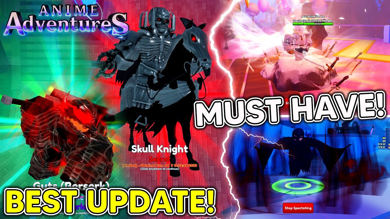 Next Update is BERSERK!?!? (Anime Adventures) 