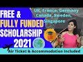 Free International Scholarships for winter 2021| Fully Funded International Scholarships for 2021