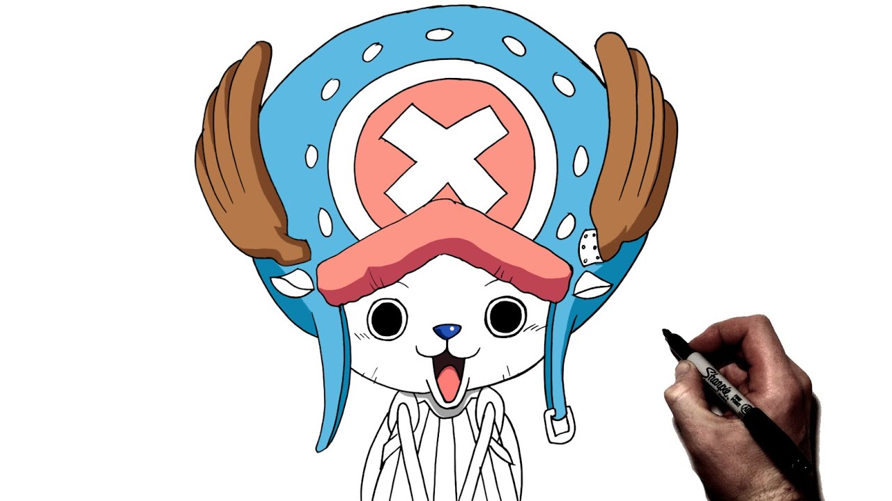 How to Draw Chopper Monster Point from One Piece (One Piece) Step by Step