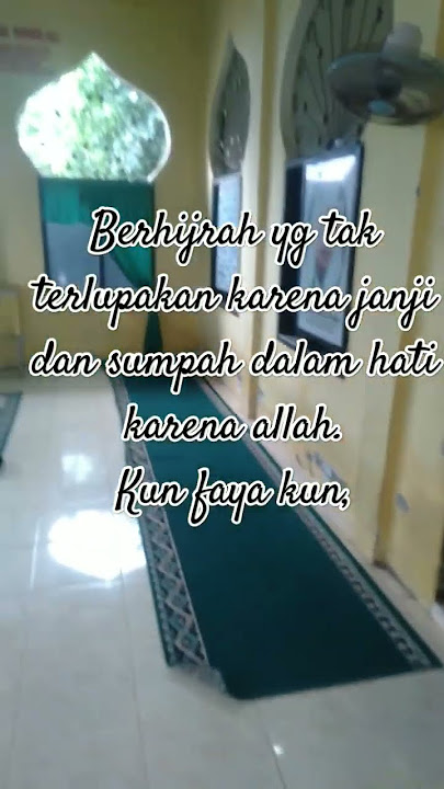 hijrah karena sumpah dan ikatan janji karena Allah ta alahh,