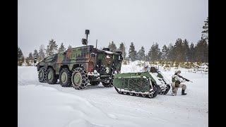 iMUGS demonstration - UGVs in arctic conditions by Milrem Robotics 9,669 views 1 year ago 3 minutes, 19 seconds