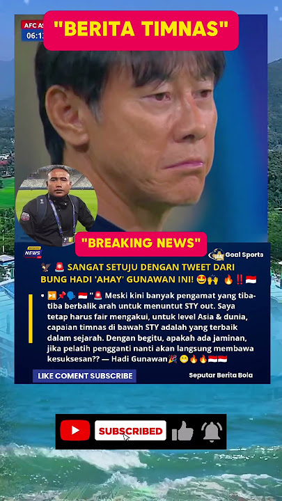 SANGAT SETUJU DENGAN TWEET BANG HADI AHAY GUNAWAN INI