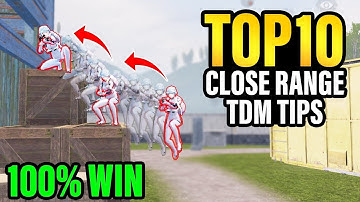 Best 10 Close Range TDM Tricks To WIN EVERY MATCH | PUBG MOBILE