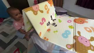 LuvLap Rubber Baby Play Mat (Multicolor, Extra Large)