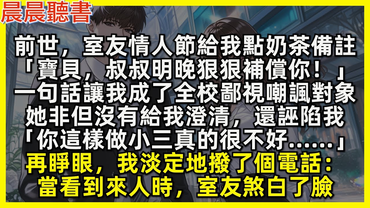 前世，室友情人節給我點奶茶備註「寶貝，叔叔明晚狠狠補償你！」一句話讓我成了全校鄙視嘲諷對象，她非但沒有給我澄清，還誣陷我「你這樣做小三真的很不好」再睜眼，我淡定地撥了個電話：當看到來人時，室友煞白了臉