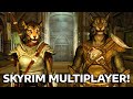 I make my Girlfriend play Skyrim Multiplayer - Part 1 (live)