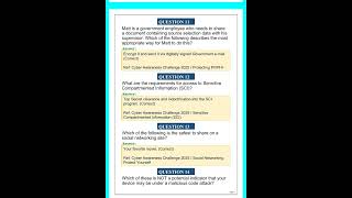 Cyber Awareness Challenge Knowledge Check 2026 | Practice Questions and Answers