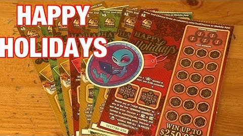 Happy Holidays Tickets‼️California Lottery Scratchers🤞🍀🍀🍀