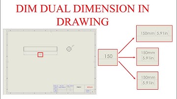 Dim dual dimension in drawing