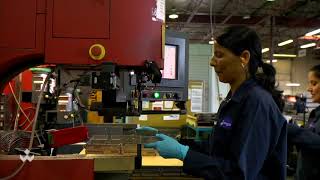 Haegar 824 sheet metal fabrication hardware insertion at Wesgar