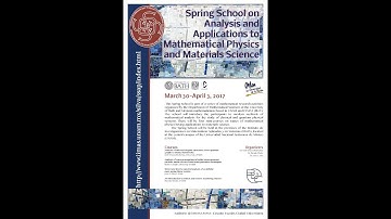 Spring School on Analysis and Applications to Mathematical Physics and Materials Science