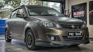 Proton Saga Flx Install Charge Speed Side Skirt & Promote Front Skirt Pu