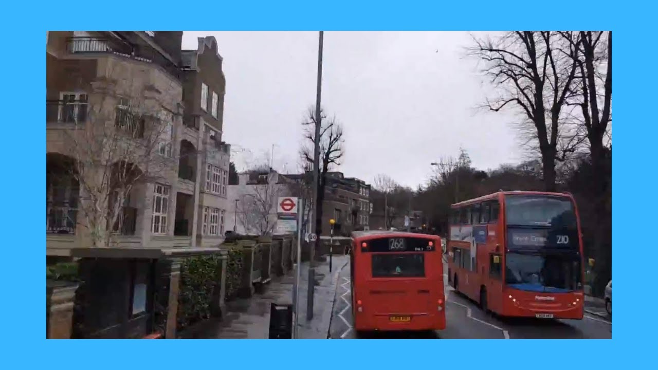 London Bus Route 210 Full Route Visual- Brent Cross to Finsbury Park Station
