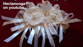 Fabric Flowers -  T-SHIRT FLOWER APPLIQUE, Bridal, Prom, Home Decor, Headbands, brooches,