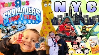 Sky Kids Take Over NEW YORK! (Skylanders Trap Team Family Fun Event) w/ Tsum Tsum Shopping too!