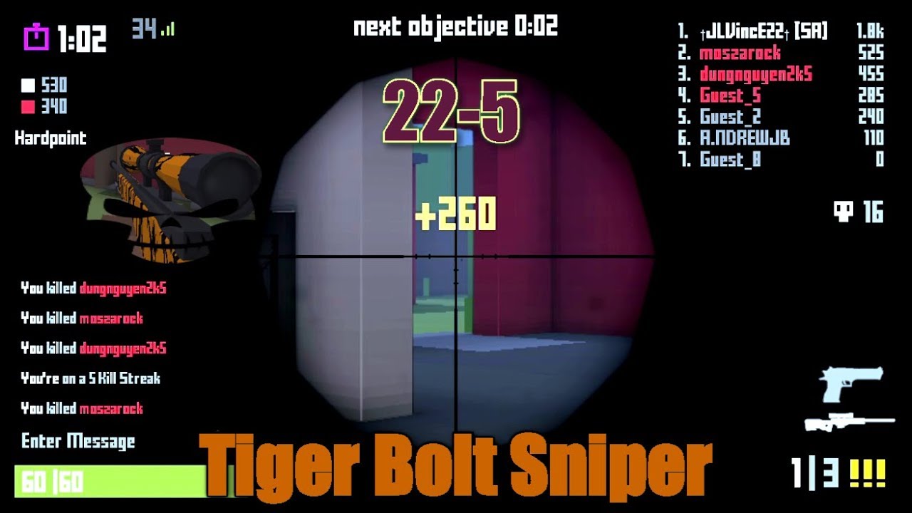Krunker.io || Sniper Tiger Bolt (Epic Skin)