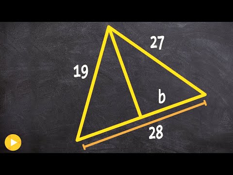 How to use the triangle bisector theorem to solve your missing length