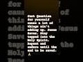 Your Prophetic Word is Jesus Saves: 😇Chosen Ones + Gangstalking + Spiritual Warfare #shorts #jesus