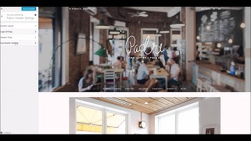 Padre WordPress Theme - Admin Overview