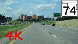 ⁴ᴷ Lake Hefner Parkway (OK 74) northbound [4K VIDEO]