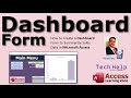 Creating a Dashboard Form in Microsoft Access. Using DSum and Modern Charts to Display Sales Info