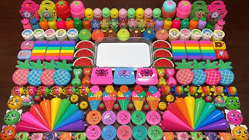 RELAXING WITH CLAY PIPING BAG & ENJOY GLITTER SLIME and FOAM | Mixing Random Things Into Slime #1925