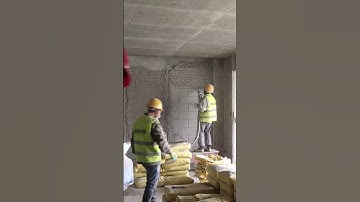 #plastering #rendering #machine #plasteringwork #automatic #wall #gypsum #plaster