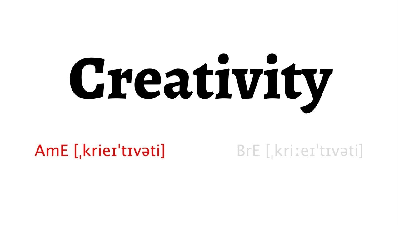 How to Pronounce creativity in American English and British English